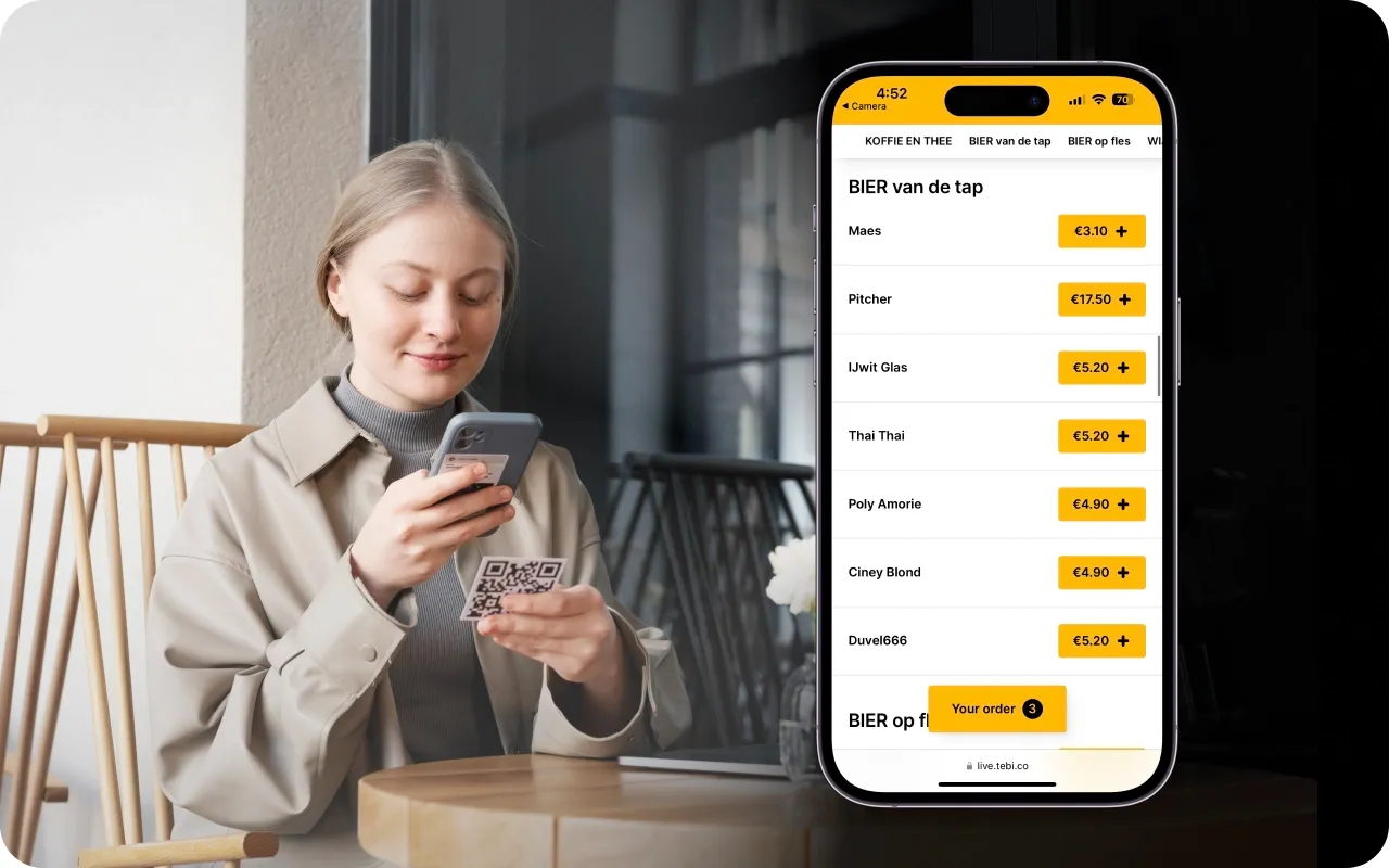a screen showing an order on a mobile phone
