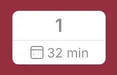 upcoming reservation on a table