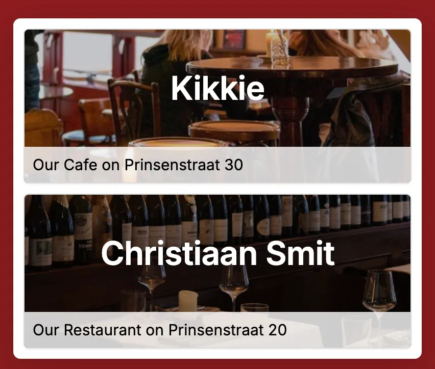 Multi-location widget